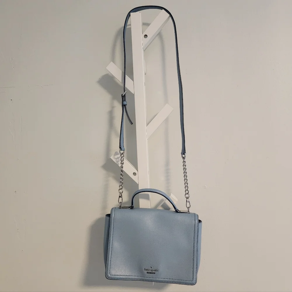 Kate Spade Patterson Drive Medium Maisie Crossbody Bag -‎ Blue Dawn Leather